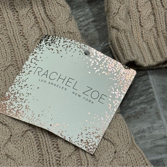 Rachel Zoe Baby 3 Piece Set 18 M Cable Knit Dress Leopard Print Vest Beanie Hat - Picture 6 of 11